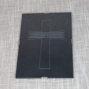 Gravura na staklu - Križ s pleterom kneza Branimira (Šopot)