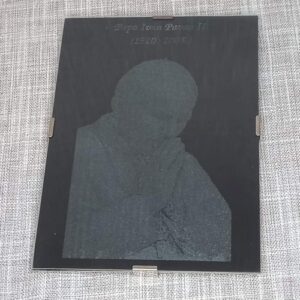 Gravura na staklu - Portret pape Ivana Pavla II.