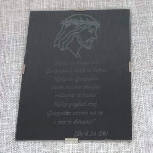 Gravura na staklu - Blagoslov doma