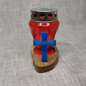 Stalak za lampion - križ s hrvatskim pleterom kneza Višeslava