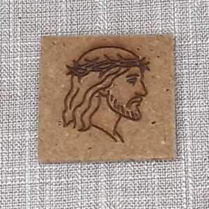 Drveni magnet manji - Portret Isusa