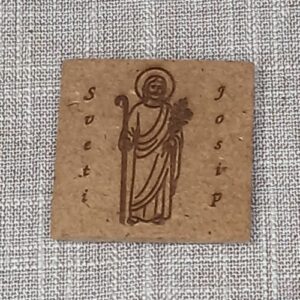 Drveni magnet manji - Sv. Josip
