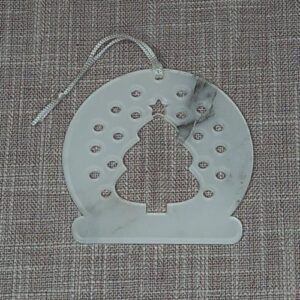 Božićni ukras - Bor s pahuljama