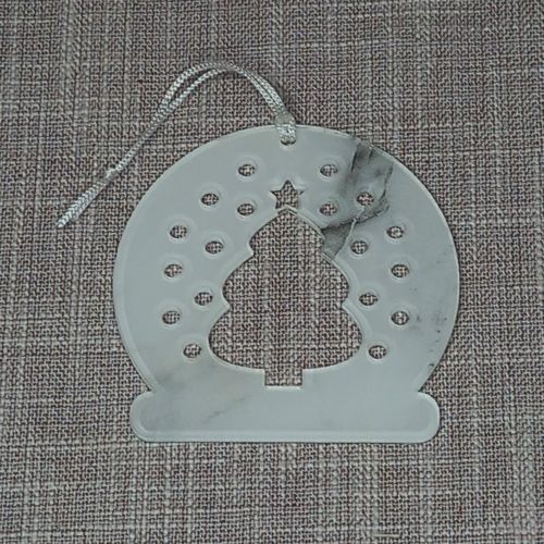 Božićni ukras - Bor s pahuljama