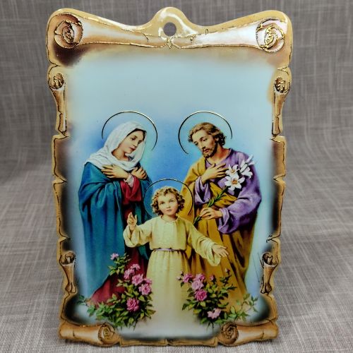 Slika na keramici - Sveta obitelj