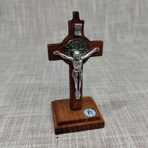 Stolni križ s medaljicom - tamni