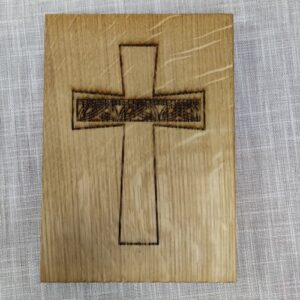 Gravura na drvetu - Križ s pleterom kneza Branimira (Muć)