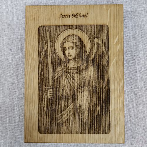 Gravura na drvetu - Sv. Mihael